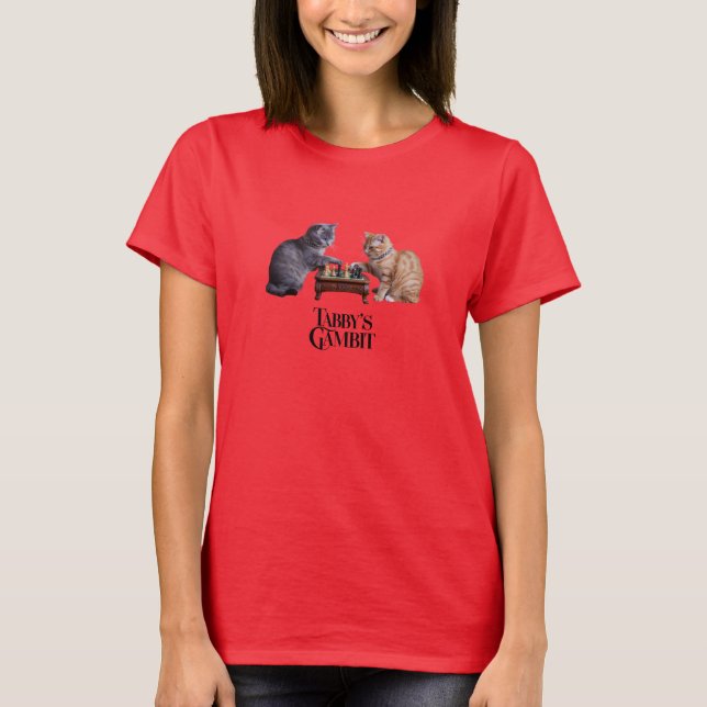 Camiseta de mujer Gambito de adorable atigrado (Anverso)
