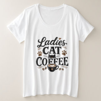 Camiseta de Mujer Gato Café – Regalo para Amantes