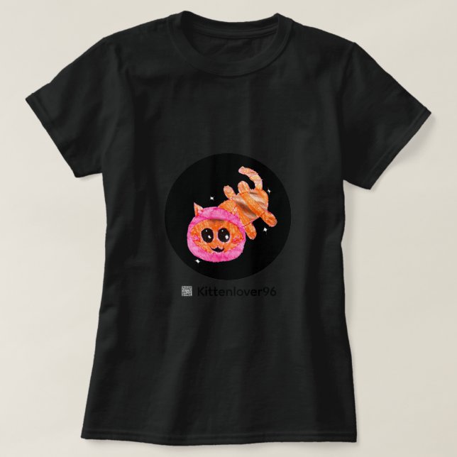 Camiseta de mujer - Gato Espacial (Diseño del anverso)