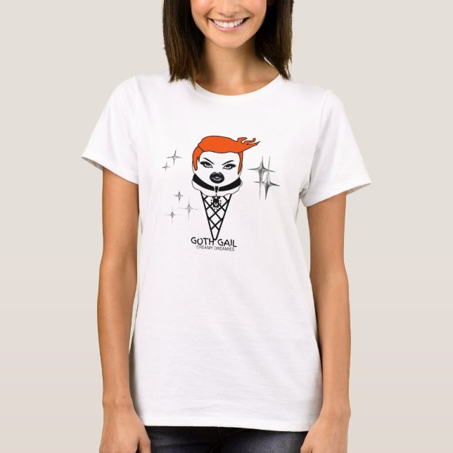 Camiseta de mujer GOTH GAIL Creamy Dreamies (Anverso)