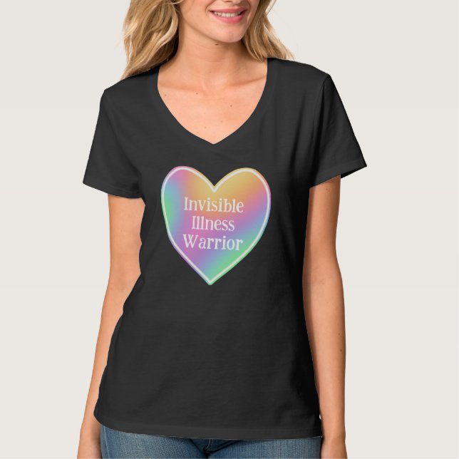 Camiseta de mujer guerrera de corazón con enfermed (Anverso)