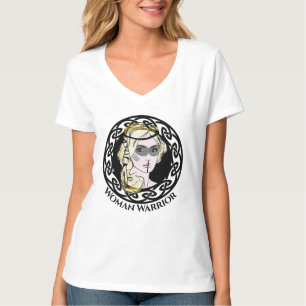 Camiseta de mujer guerrera vikinga