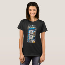 Camiseta de mujer Hiking Safety blk1