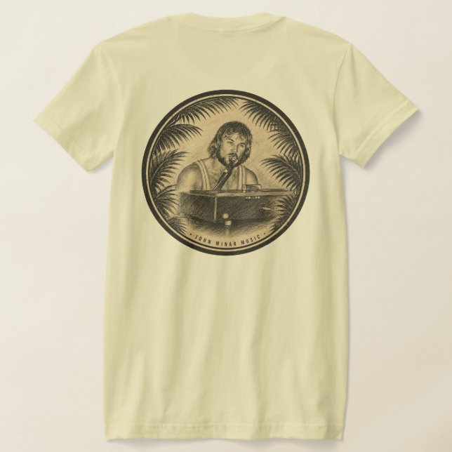 Camiseta de mujer John Minar Music  (Distribución Reverso )