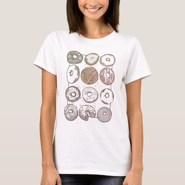 Camiseta de mujer KNIT DOZEN DONUTS (Anverso)