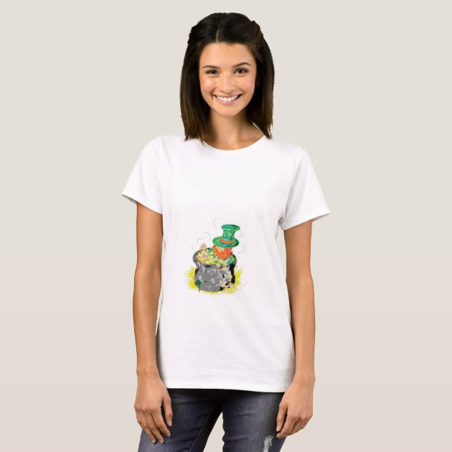 Camiseta de mujer/ Leprechaun (Anverso completo)