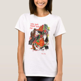 Camiseta de mujer Navidad Gatos Solo Quieren Diver