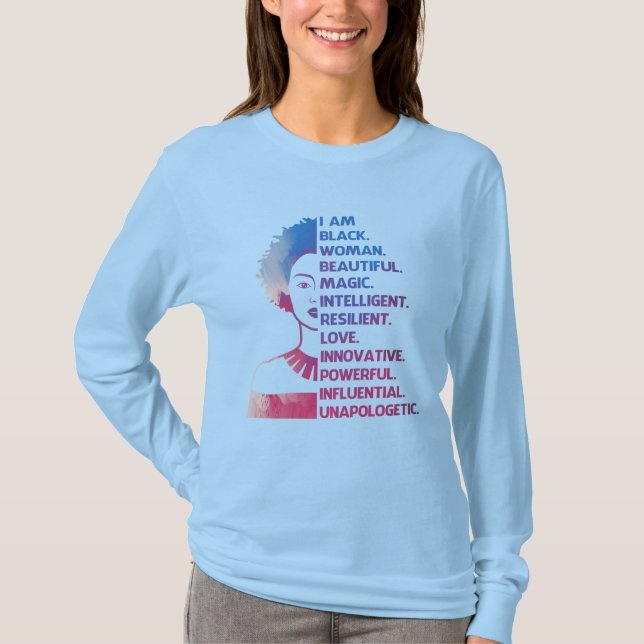 Camiseta de mujer negra (Anverso)