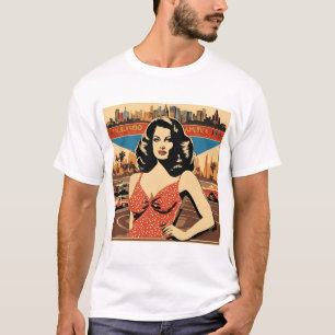 Camiseta de mujer norteamericana vintage - Fashi e