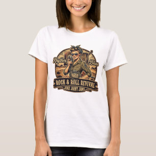Camiseta de mujer NRH Rock & Roll Revival Vintage