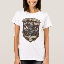 Camiseta de mujer NRH Speed Shop Vintage Hot Rod G