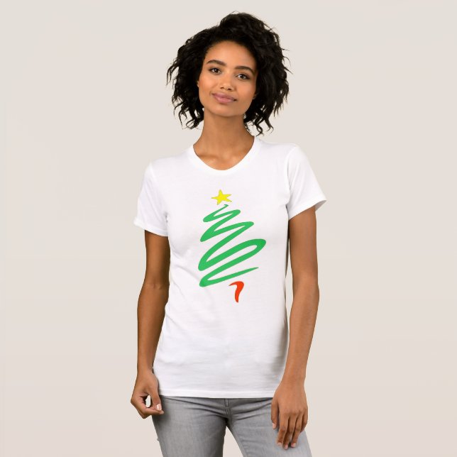 Camiseta de mujer Oh Christmas Tree (Anverso completo)