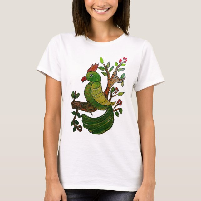 camiseta de mujer pájaro (Anverso)