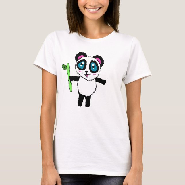 Camiseta de mujer panda (Anverso)