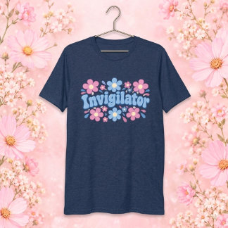 Camiseta de mujer para vigilante de examen floral