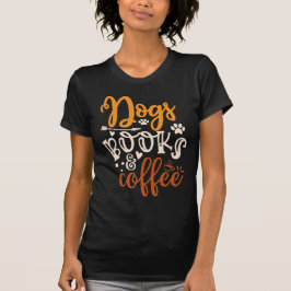 Camiseta de Mujer Perros Libros Café – Perro Bibli
