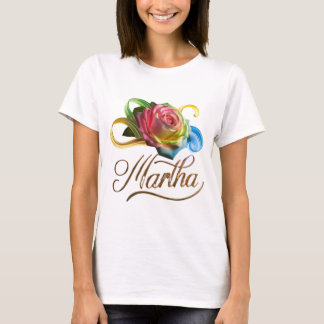 Camiseta de mujer personalizada con Rosa colorida