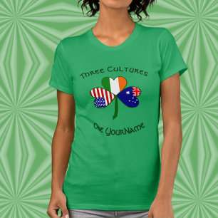 Camiseta de mujer personalizada de Australia Irlan