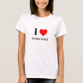 Camiseta de mujer - Personalizado corazón (su text