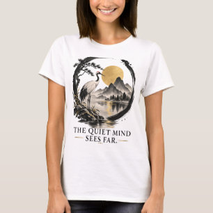 Camiseta de mujer Quiet Mind Sees Far Dhammapada