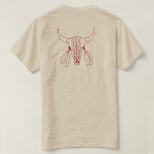 Camiseta de mujer Red Ghost Dance Búfalo bk