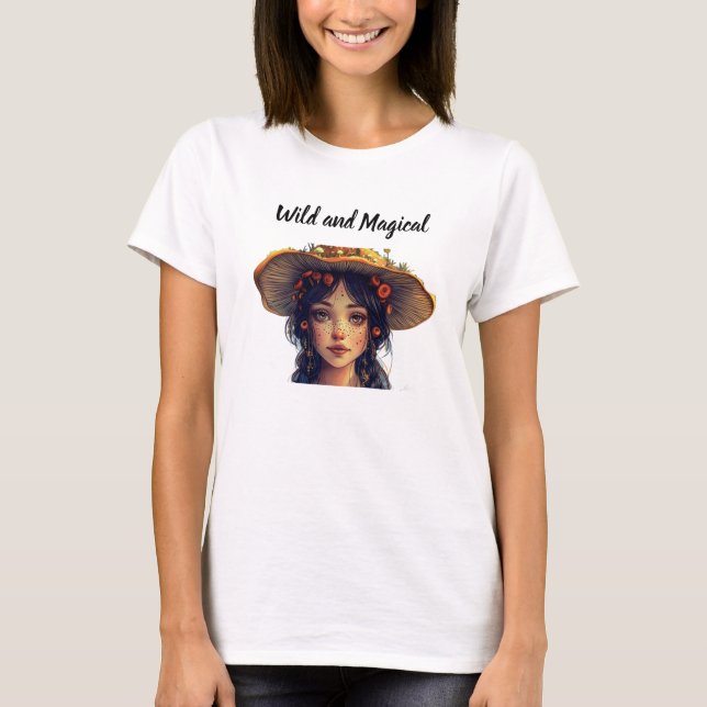 Camiseta de Mujer Salvaje y Mágica (Anverso)