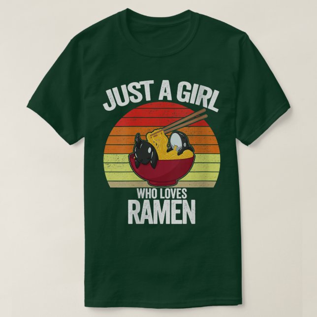 Camiseta de mujer Solo una chica que ama Ramen Orc (Diseño del anverso)