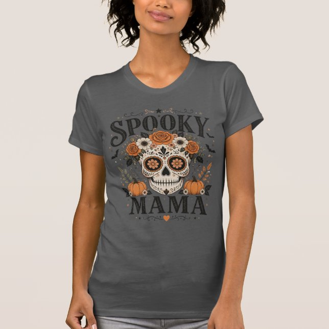 Camiseta de mujer Spooky Mama (Anverso)