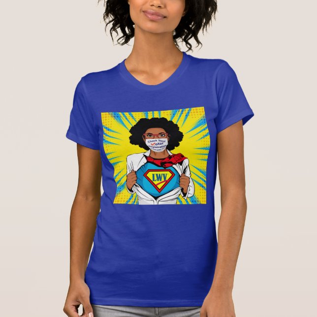 Camiseta de mujer "Stay Woke Vote" (Anverso)