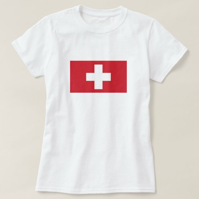 Camiseta de mujer Suiza (Diseño del anverso)