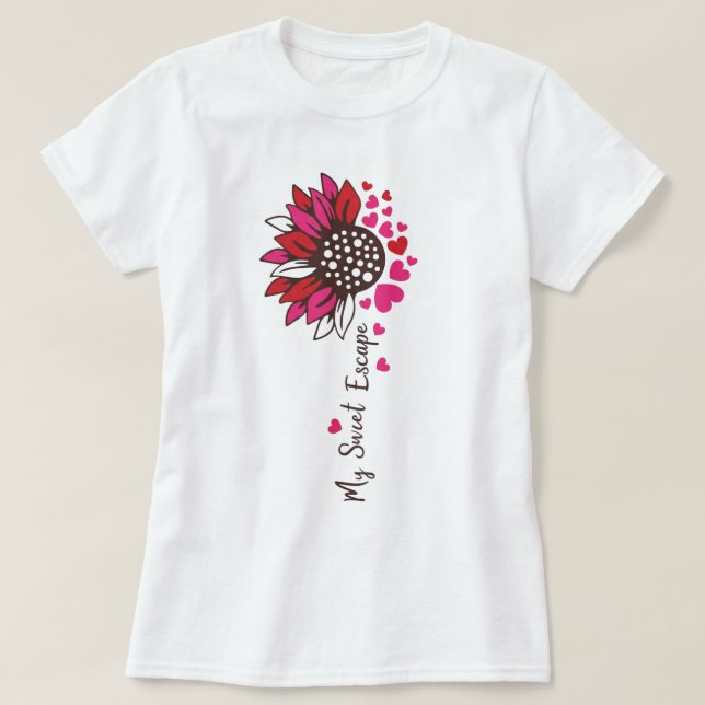 Camiseta de Mujer Sunflower Love Escape 🌻💛 (Diseño del anverso)
