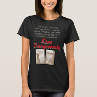 camiseta de mujer tema lectura