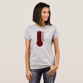 Camiseta de mujer termómetro de estrés