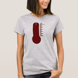 Camiseta de mujer termómetro de estrés