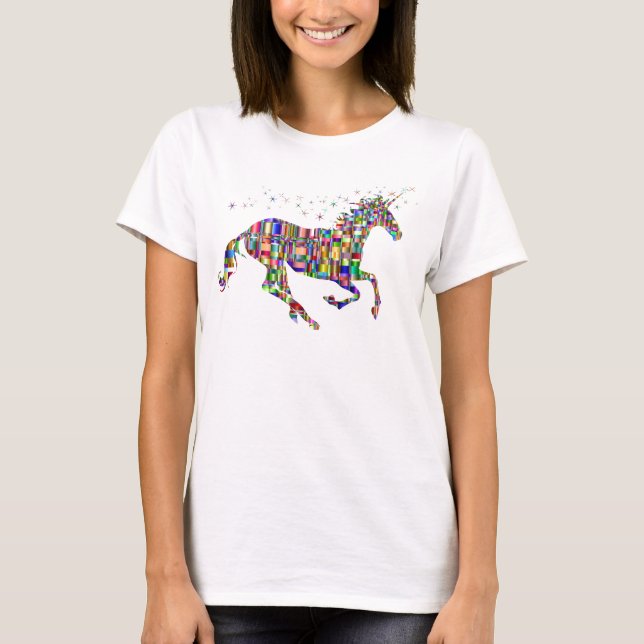 Camiseta de mujer Unicorn Magic Pixel (Anverso)
