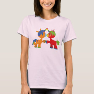 Camiseta de mujer unicornios LGBTQIA de dibujos an