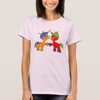 Camiseta de mujer unicornios LGBTQIA de dibujos an