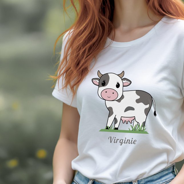 Camiseta de mujer vaca (Cute Cow Woman T-shirt)