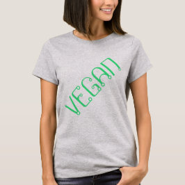 Camiseta de mujer "VEGAN" diagonal