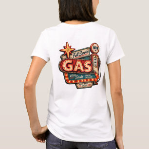 Camiseta de mujer vintage americana de servicio co