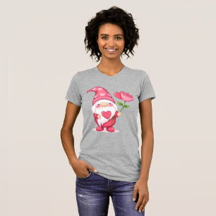 Camiseta de Mujer Vintage Garden Gnome - Rosa Capr