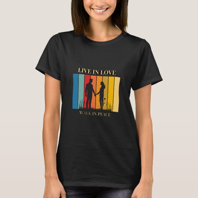 Camiseta de mujer 'Vive en amor' (Anverso)