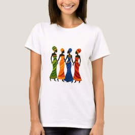 Camiseta de mujeres africanas