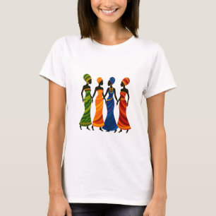 Camiseta de mujeres africanas