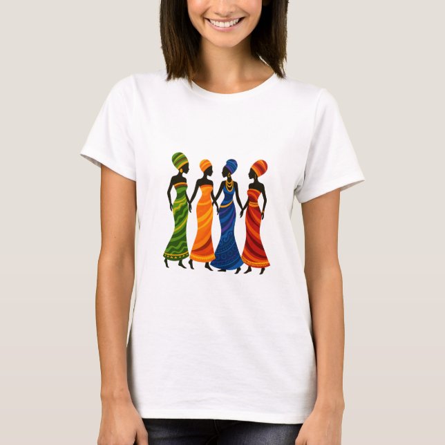 Camiseta de mujeres africanas (Anverso)