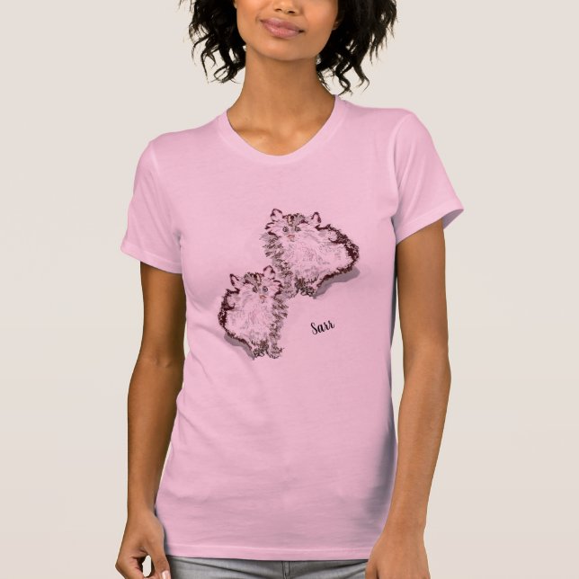 Camiseta de mujeres: amor a los gatitos (Anverso)