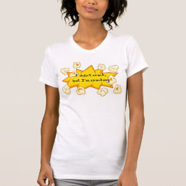 Camiseta de mujeres blancas con palomitas de maíz 