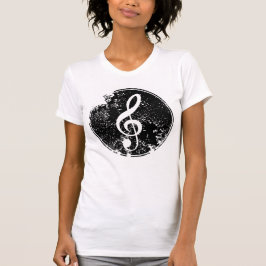 Camiseta de mujeres blancas - Signo musical