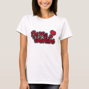 Camiseta de mujeres blancas y rojas de "Be my Vale