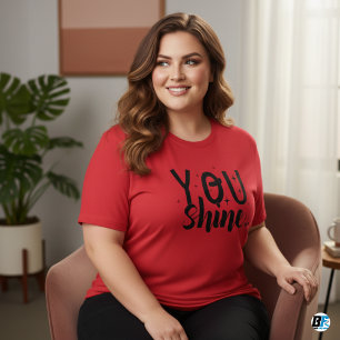 Camiseta de mujeres brillantes